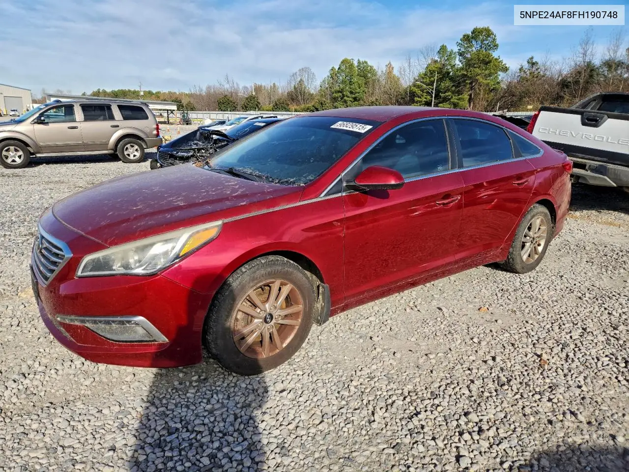 5NPE24AF8FH190748 2015 Hyundai Sonata Se