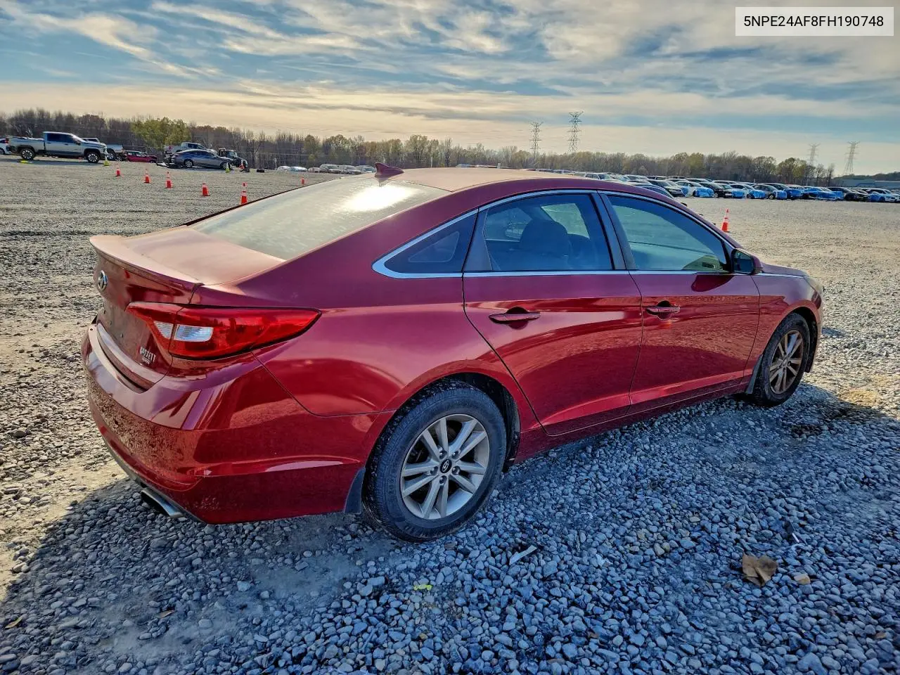 5NPE24AF8FH190748 2015 Hyundai Sonata Se