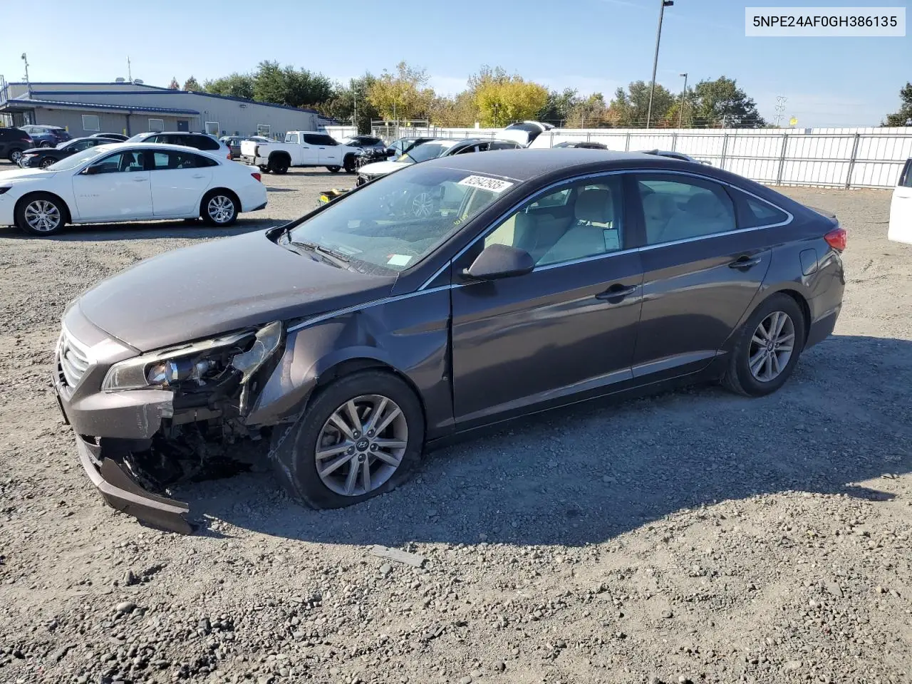 5NPE24AF0GH386135 2016 Hyundai Sonata Se