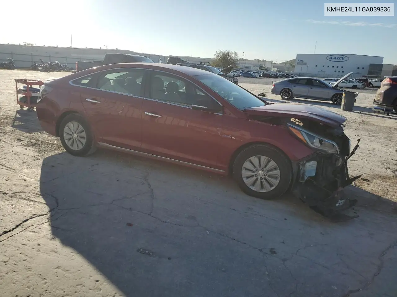 KMHE24L11GA039336 2016 Hyundai Sonata Hybrid