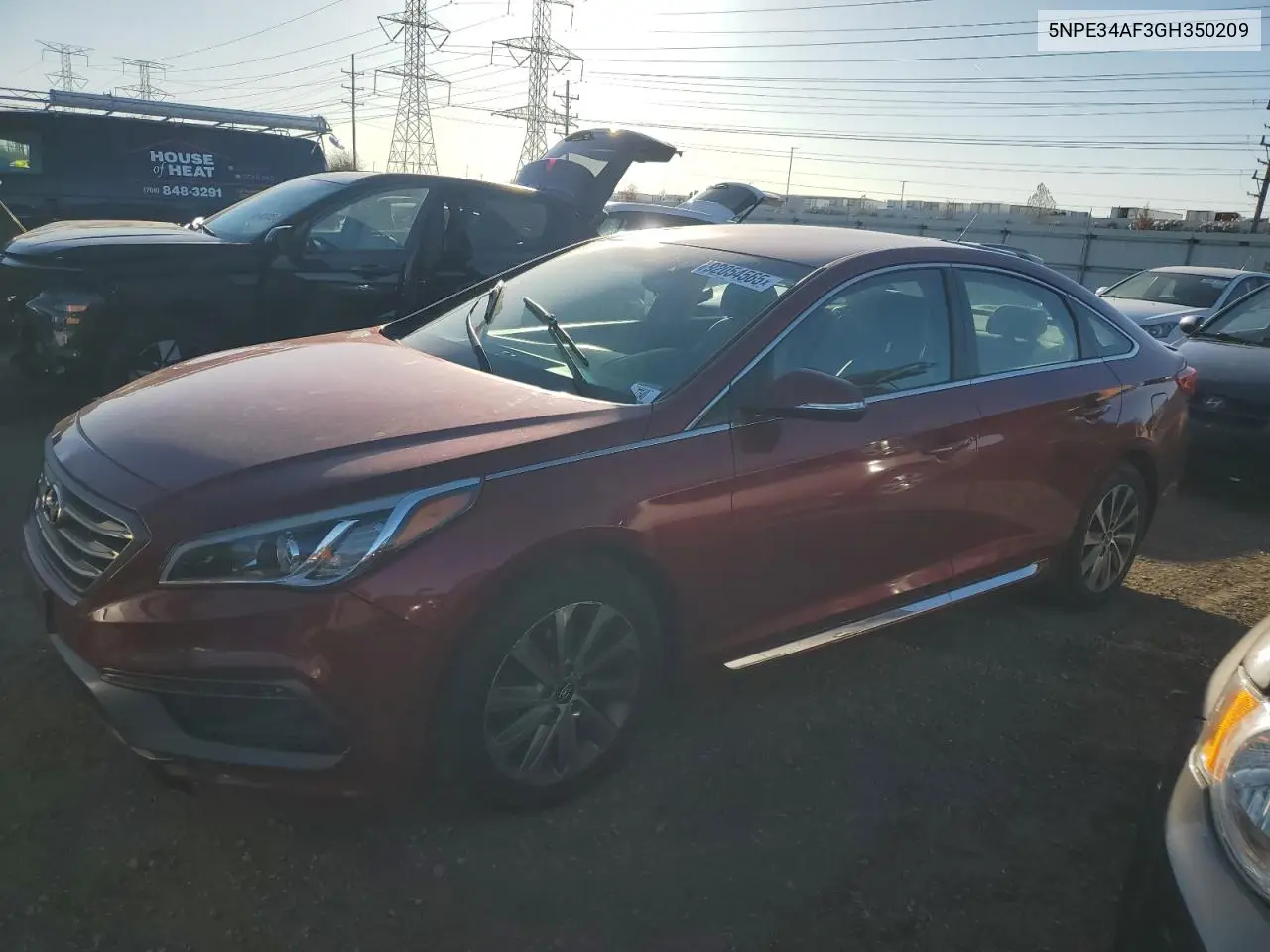 5NPE34AF3GH350209 2016 Hyundai Sonata Sport