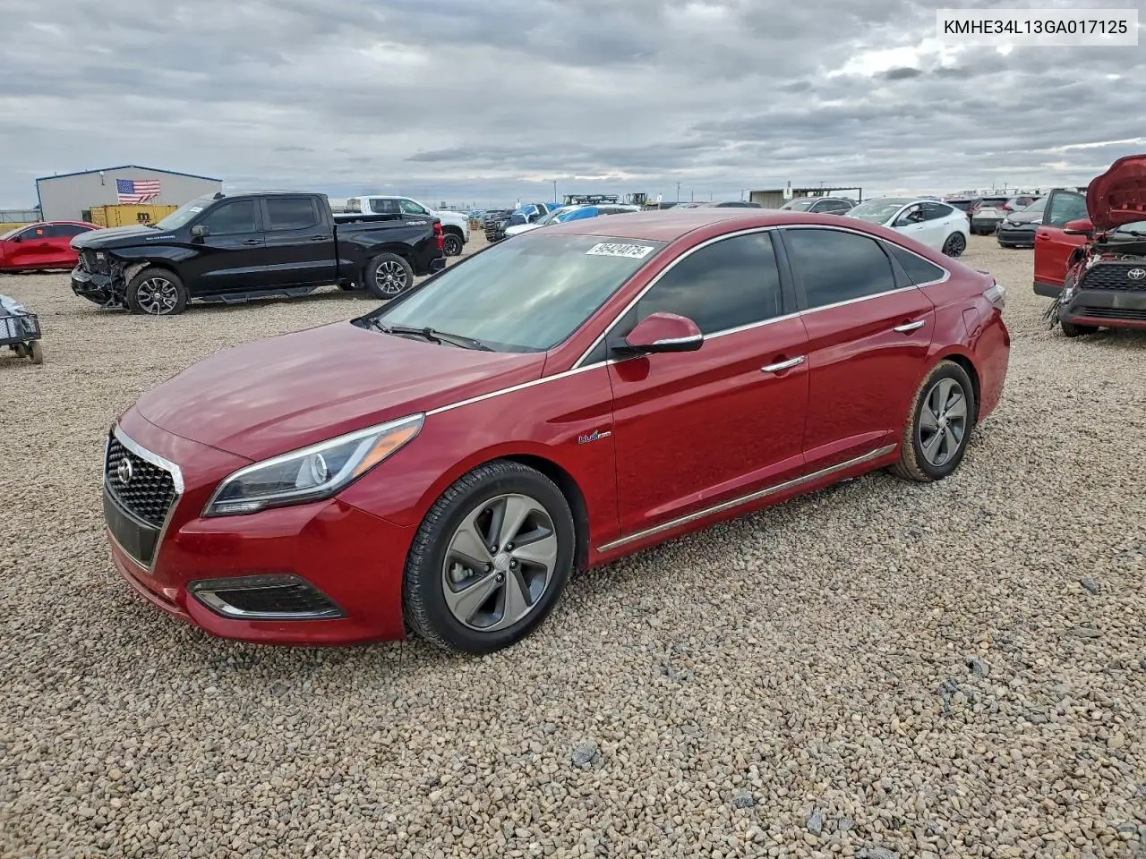 KMHE34L13GA017125 2016 Hyundai Sonata Hybrid