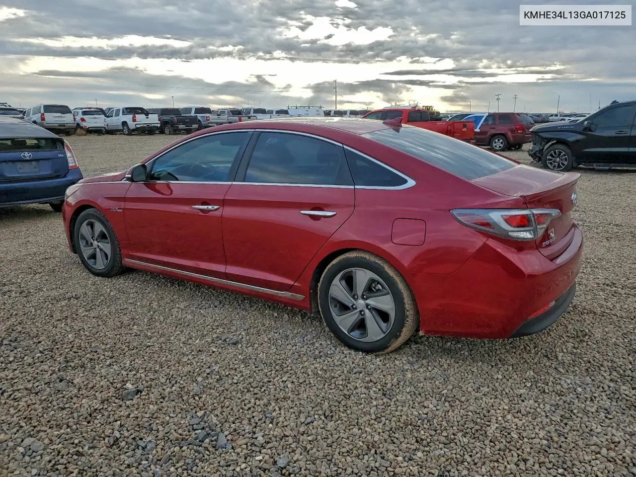 KMHE34L13GA017125 2016 Hyundai Sonata Hybrid