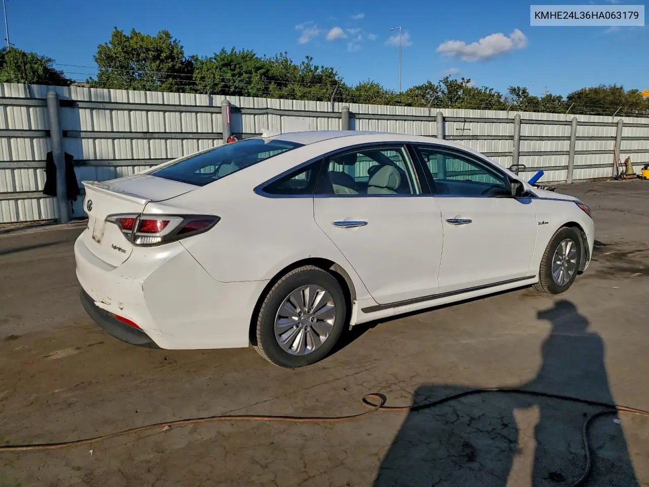 KMHE24L36HA063179 2017 Hyundai Sonata Hybrid