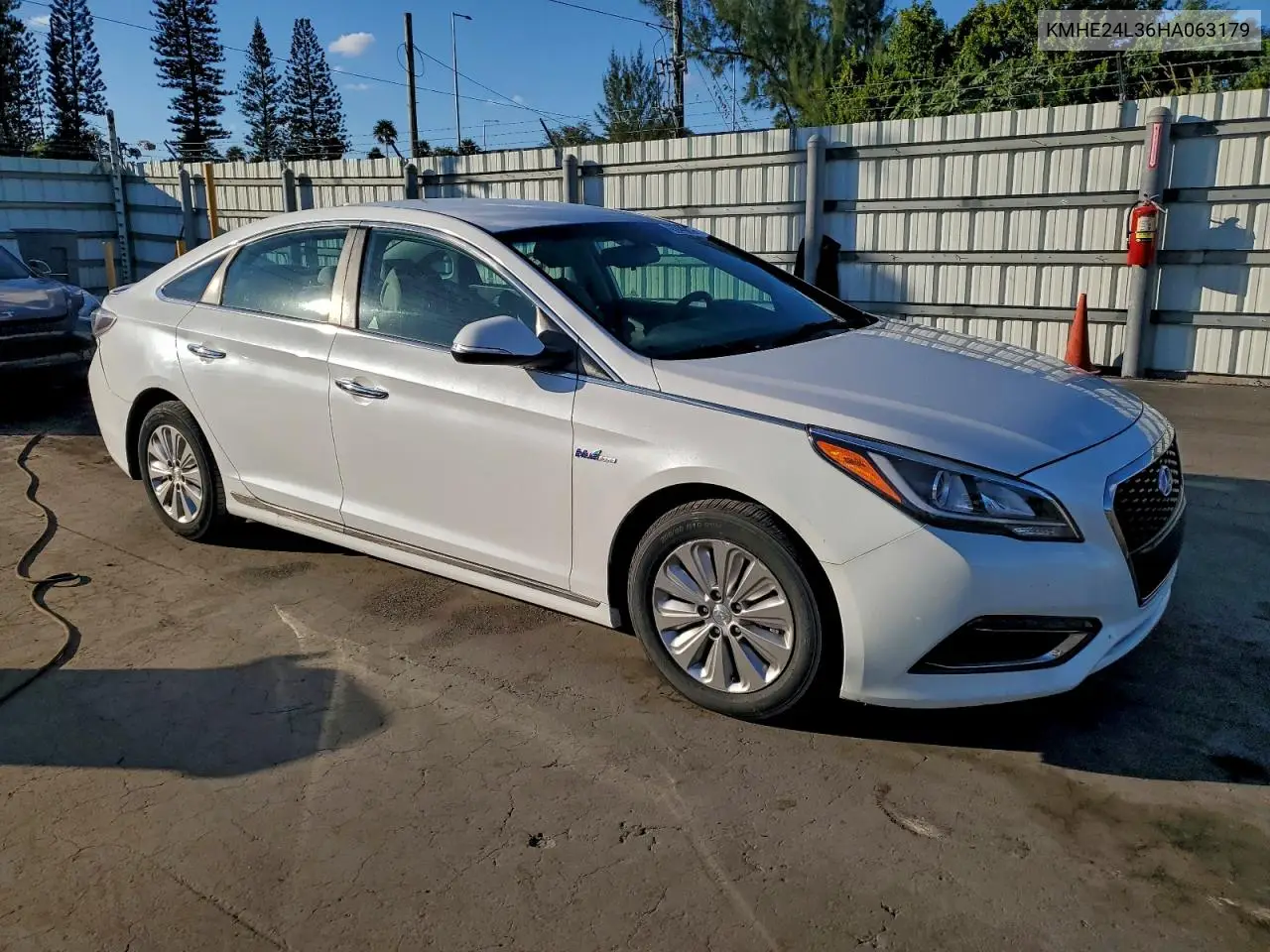 KMHE24L36HA063179 2017 Hyundai Sonata Hybrid