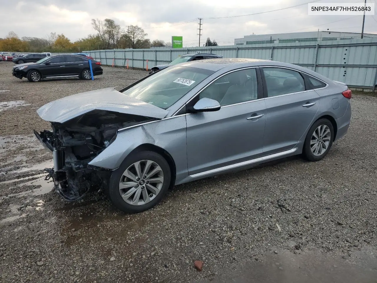 5NPE34AF7HH526843 2017 Hyundai Sonata Sport