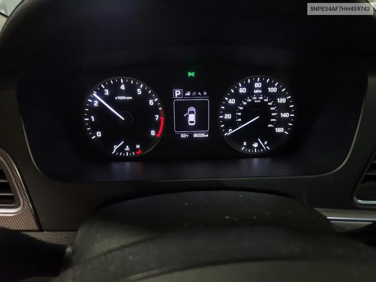 5NPE34AF7HH459743 2017 Hyundai Sonata Sport
