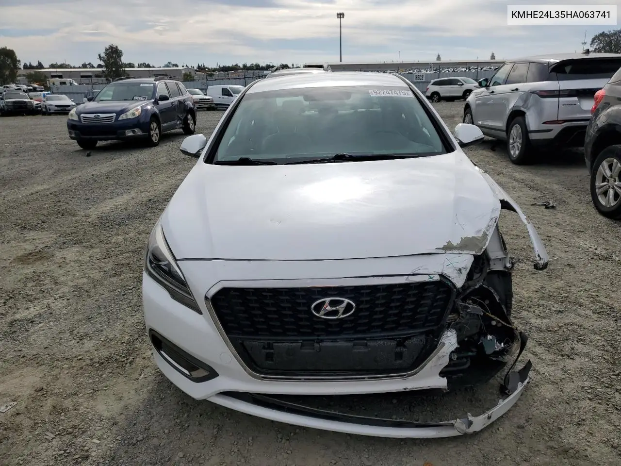 KMHE24L35HA063741 2017 Hyundai Sonata Hybrid