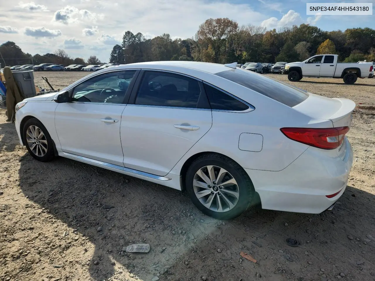 5NPE34AF4HH543180 2017 Hyundai Sonata Sport