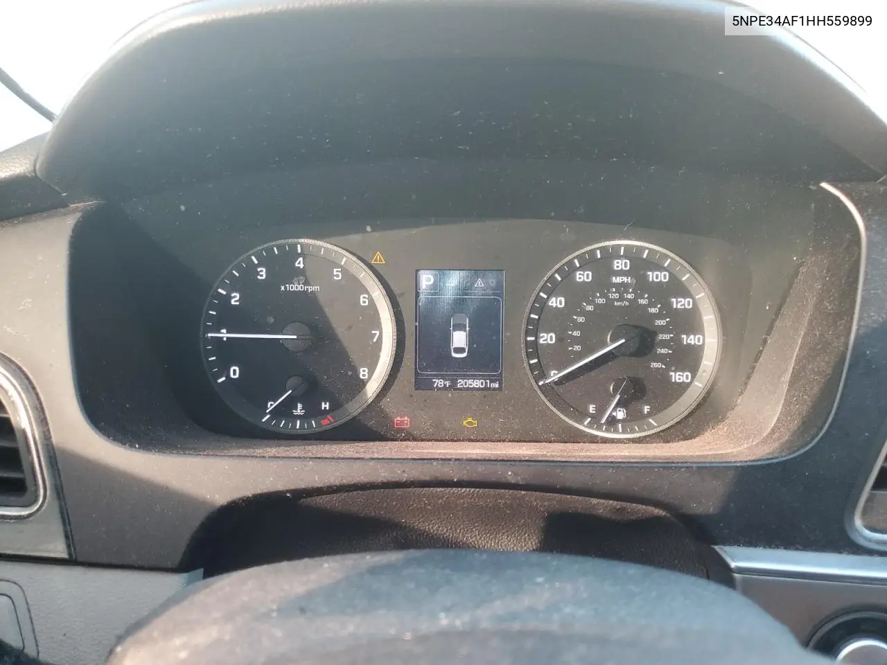 5NPE34AF1HH559899 2017 Hyundai Sonata Sport