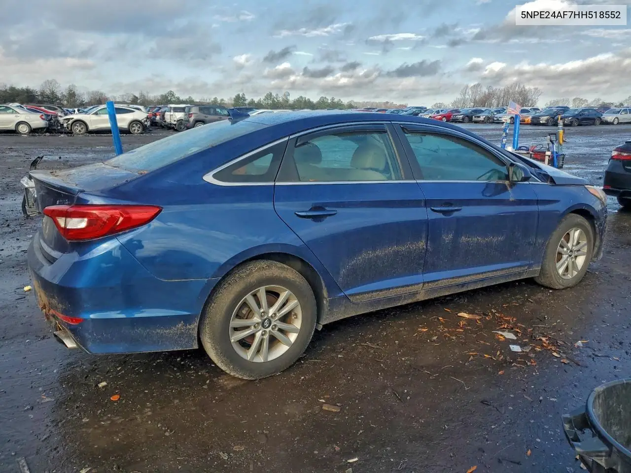 5NPE24AF7HH518552 2017 Hyundai Sonata Se