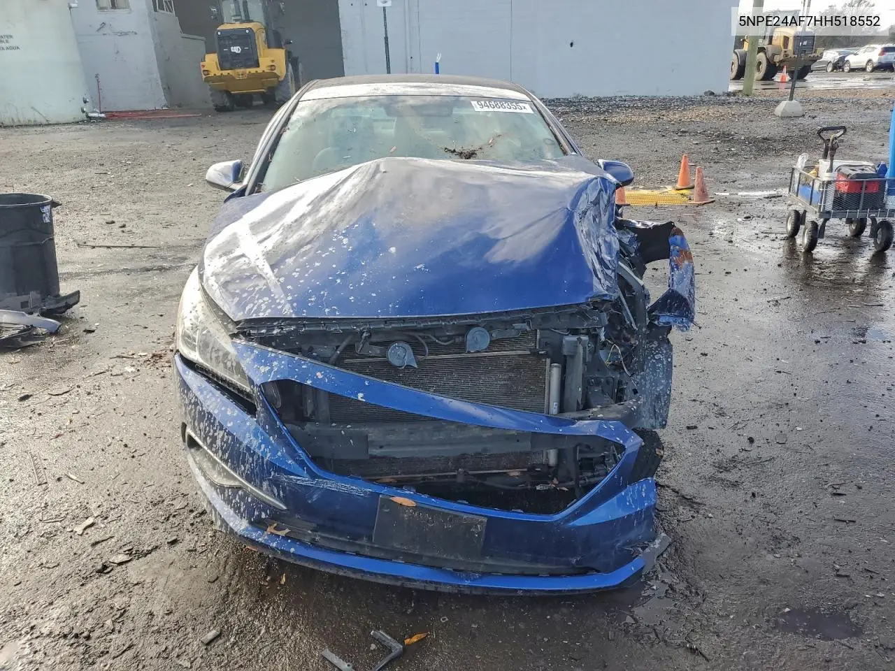 5NPE24AF7HH518552 2017 Hyundai Sonata Se
