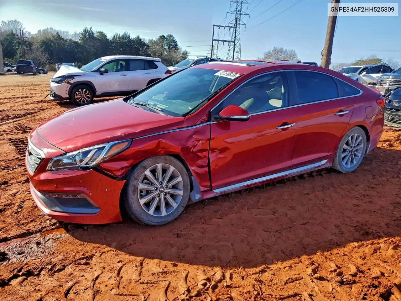 5NPE34AF2HH525809 2017 Hyundai Sonata Sport