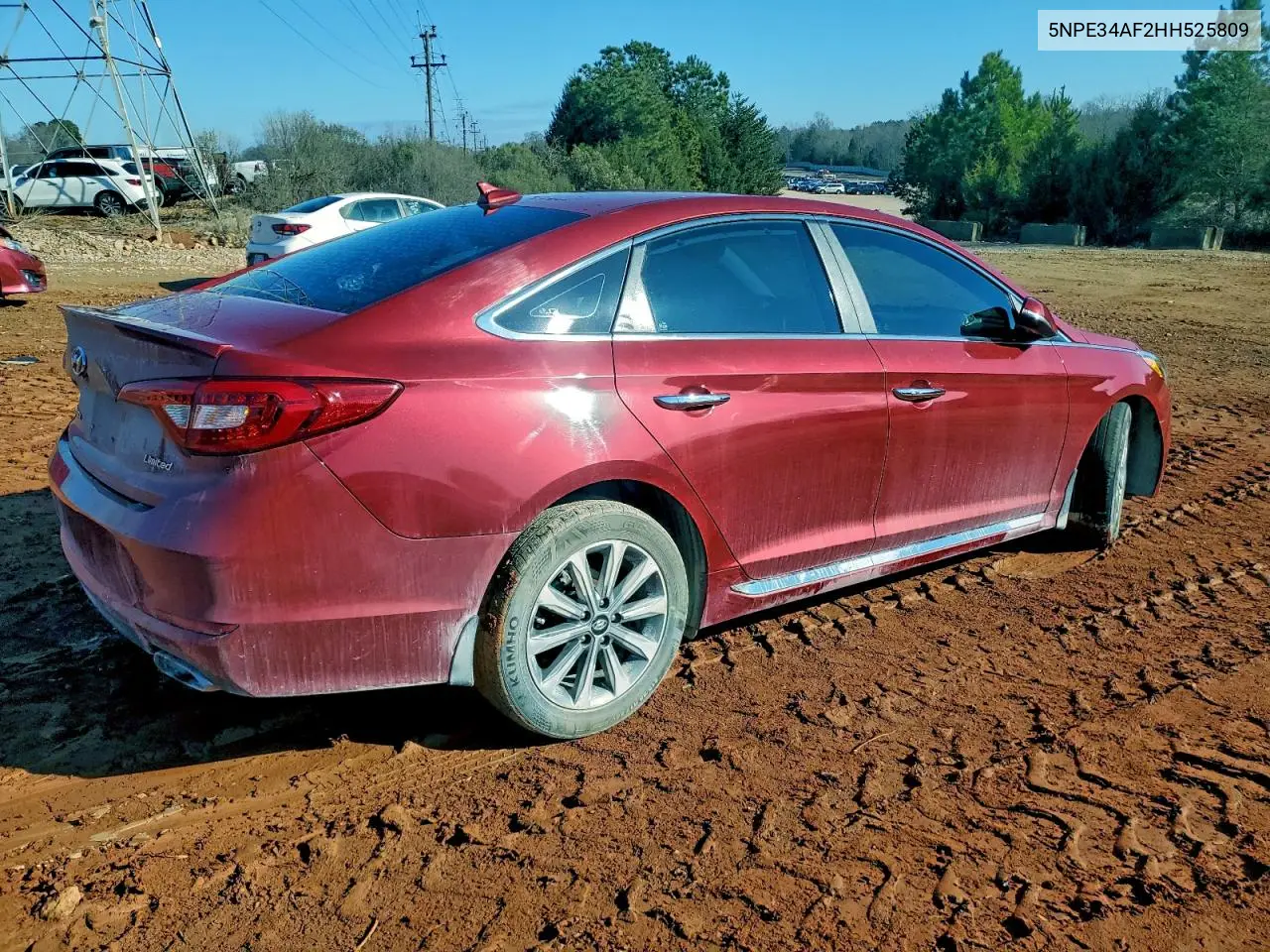 5NPE34AF2HH525809 2017 Hyundai Sonata Sport