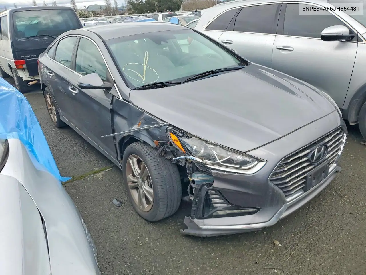 5NPE34AF6JH654481 2018 Hyundai Sonata Sport