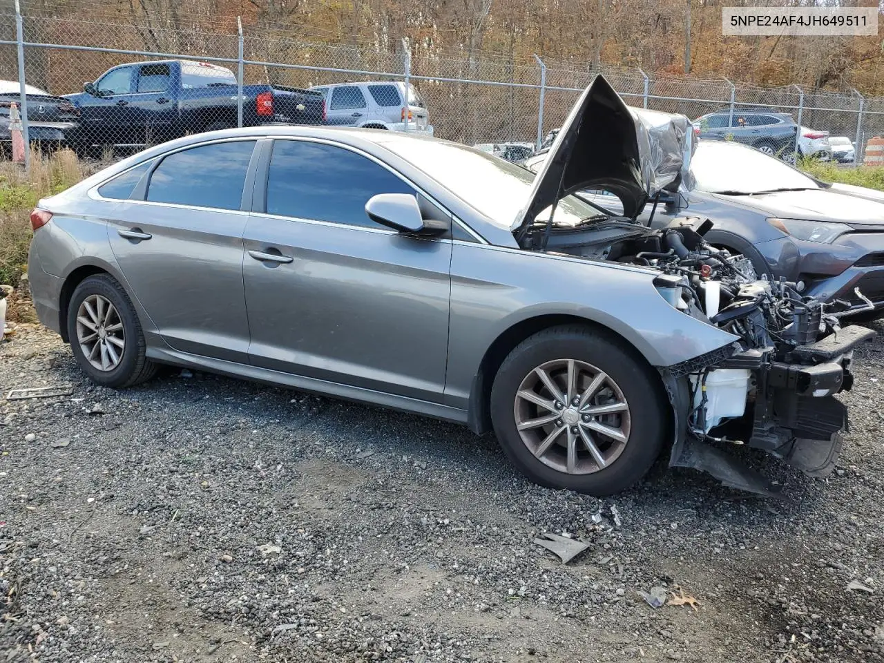 5NPE24AF4JH649511 2018 Hyundai Sonata Se