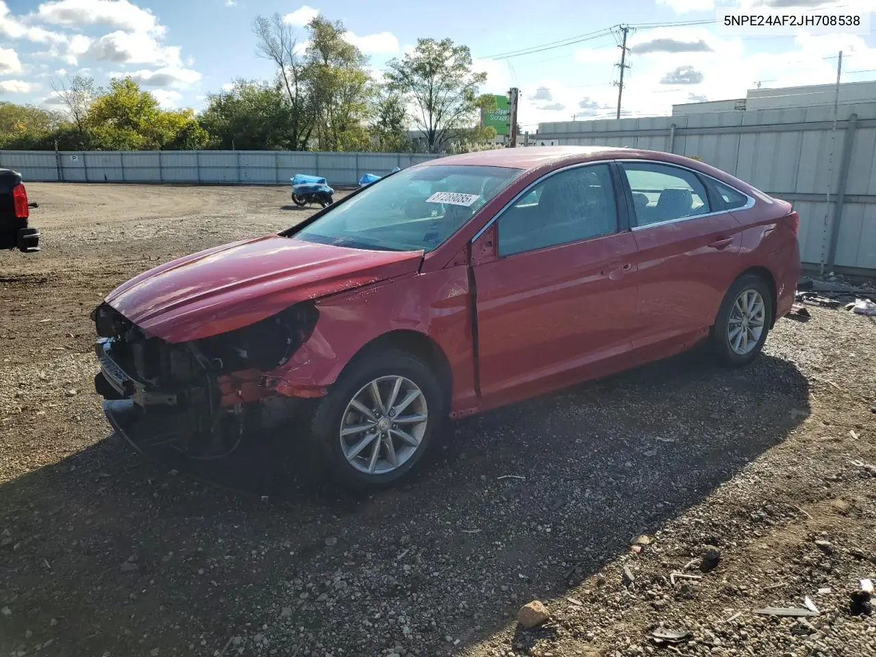 5NPE24AF2JH708538 2018 Hyundai Sonata Se