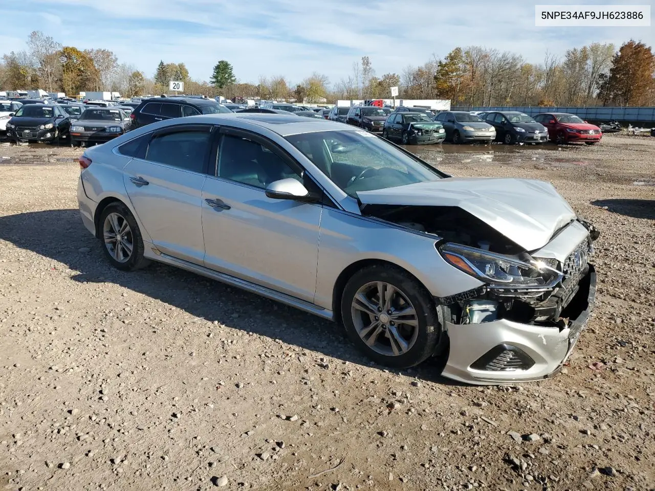 5NPE34AF9JH623886 2018 Hyundai Sonata Sport