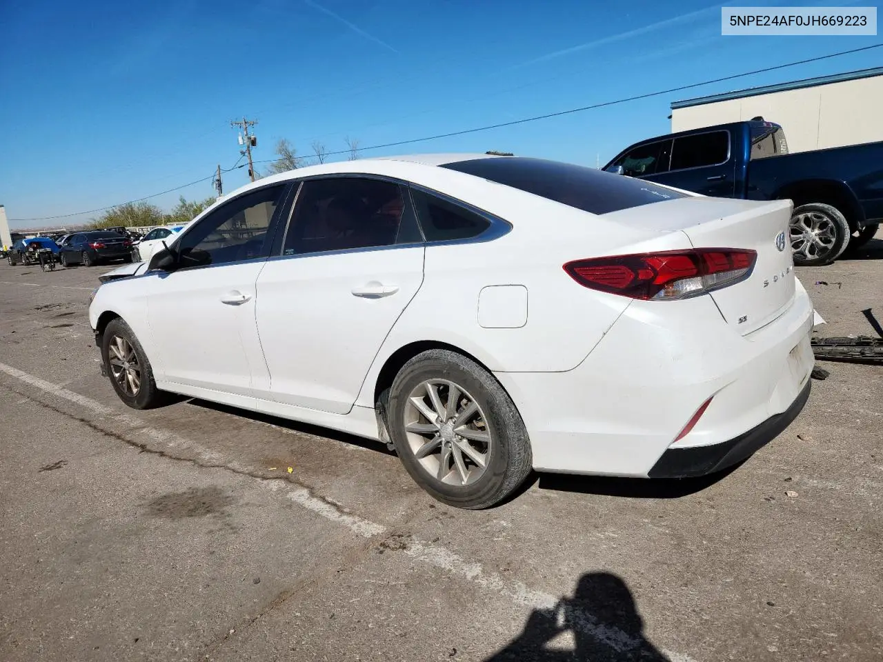 5NPE24AF0JH669223 2018 Hyundai Sonata Se