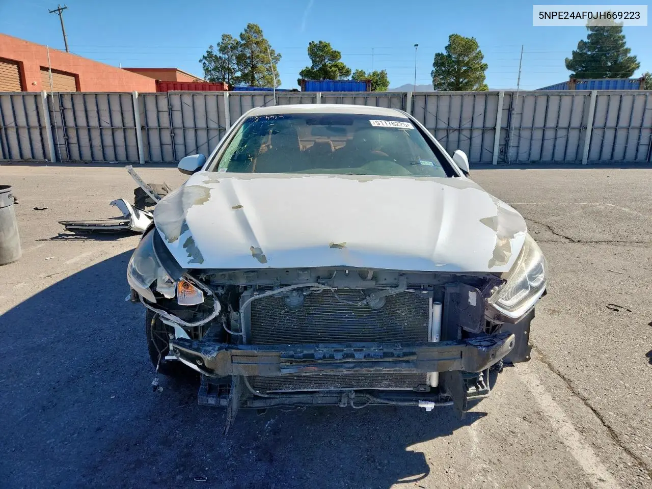 5NPE24AF0JH669223 2018 Hyundai Sonata Se