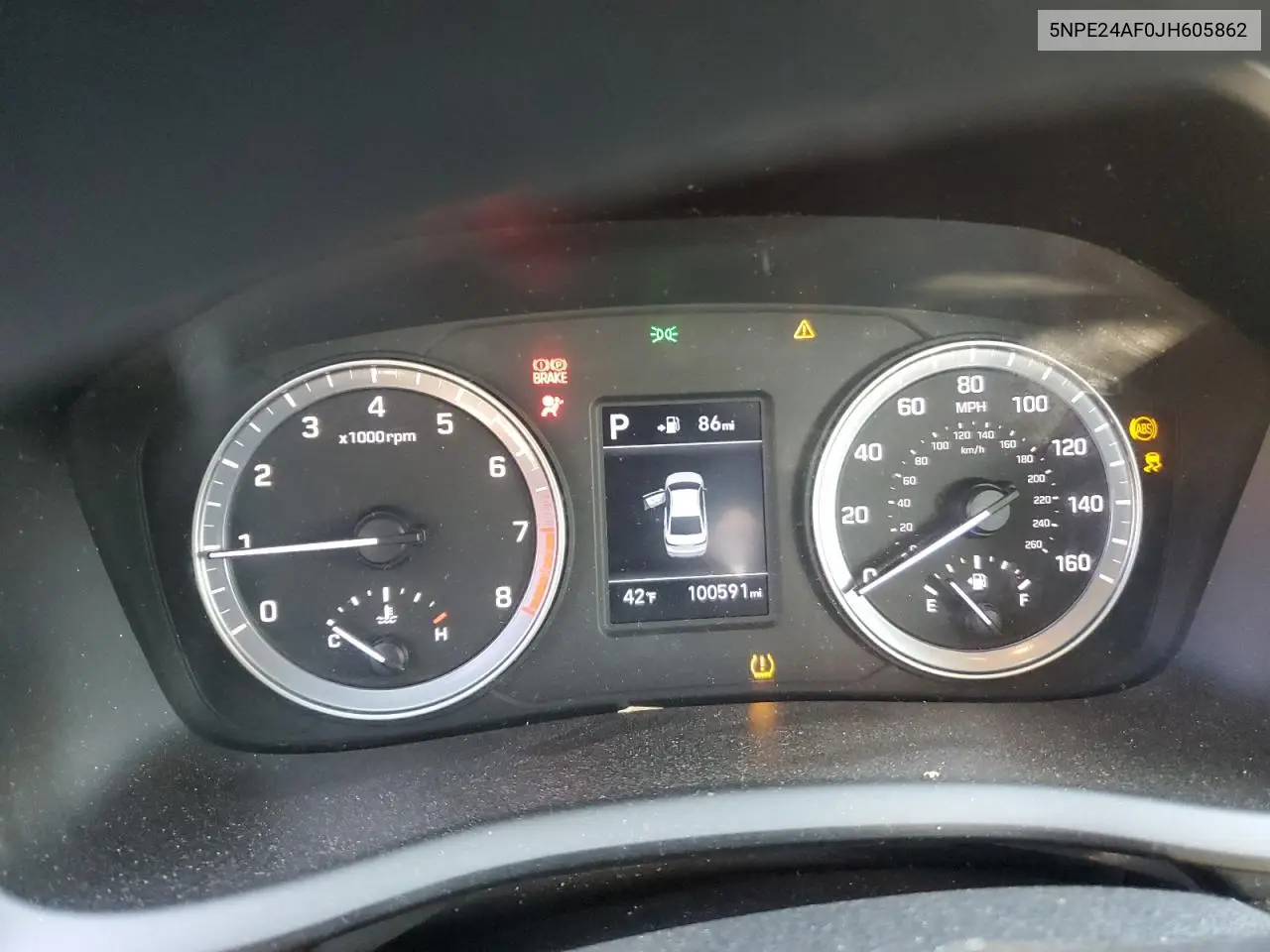 5NPE24AF0JH605862 2018 Hyundai Sonata Se
