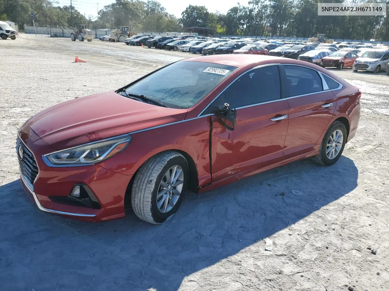 5NPE24AF2JH671149 2018 Hyundai Sonata Se
