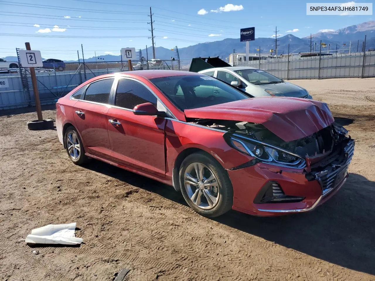 5NPE34AF3JH681749 2018 Hyundai Sonata Sport