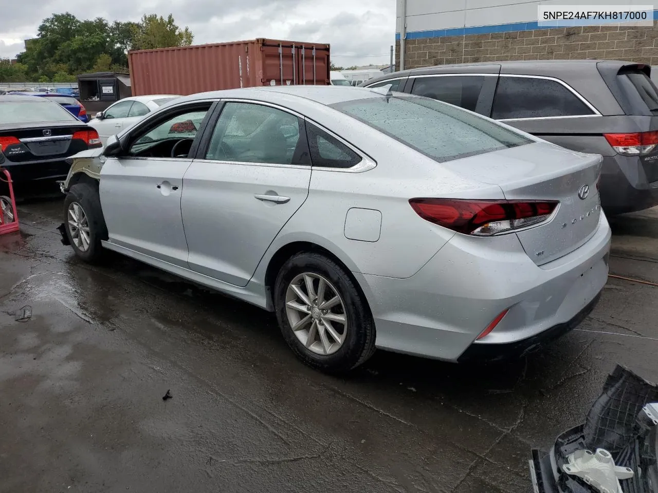 5NPE24AF7KH817000 2019 Hyundai Sonata Se