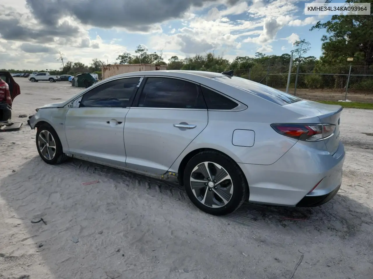 KMHE34L34KA093964 2019 Hyundai Sonata Hybrid