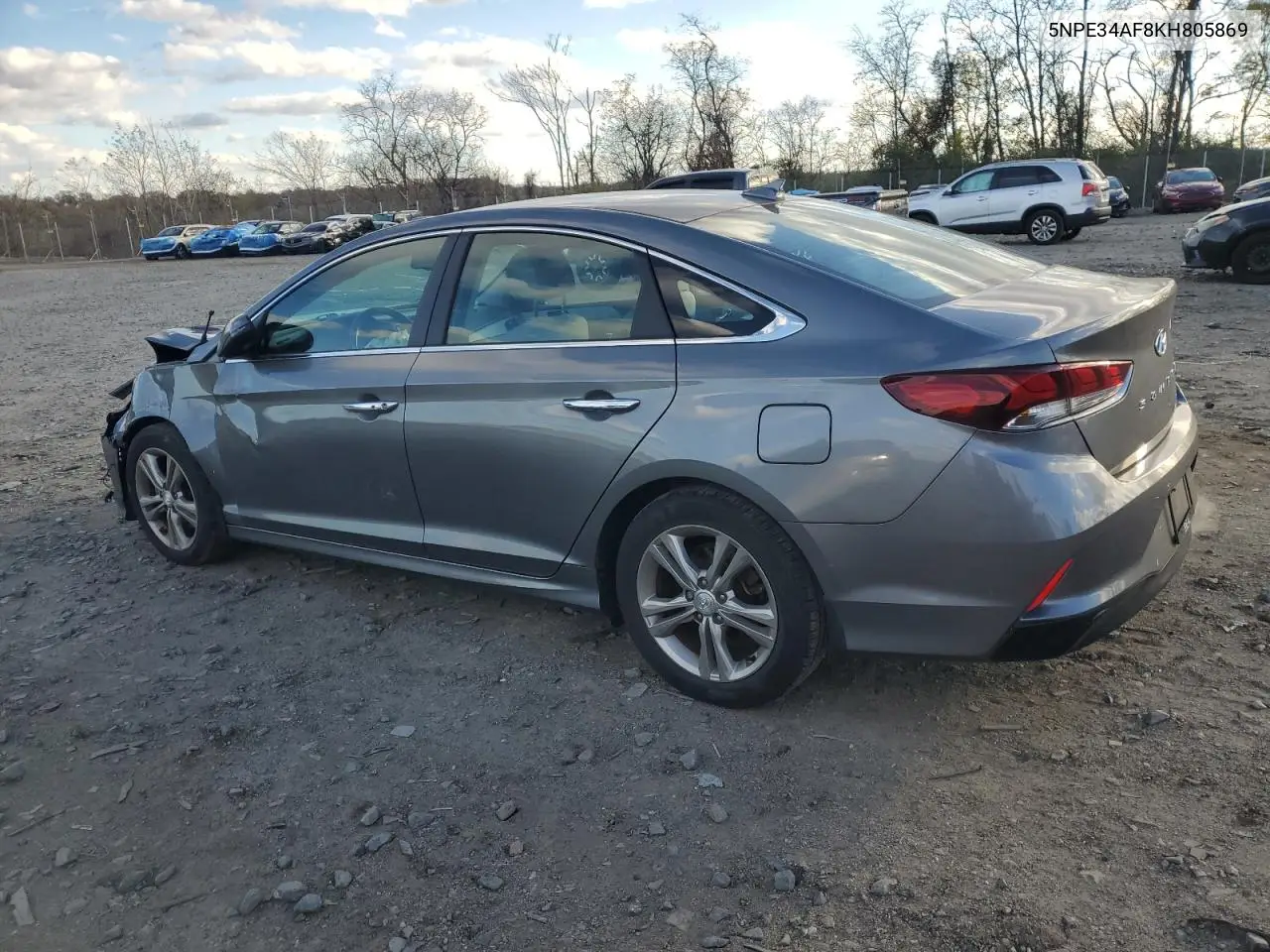 5NPE34AF8KH805869 2019 Hyundai Sonata Limited