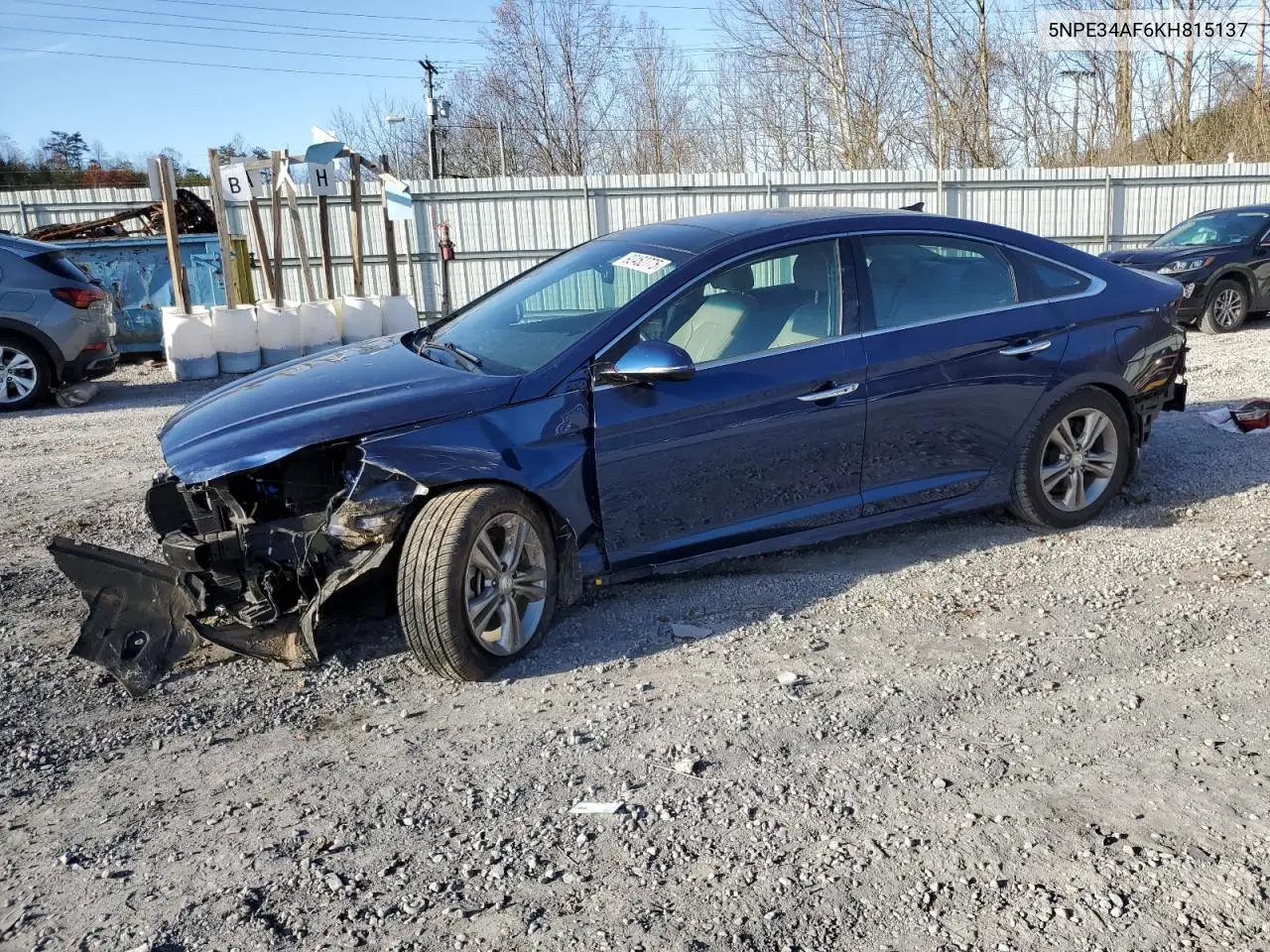 5NPE34AF6KH815137 2019 Hyundai Sonata Limited