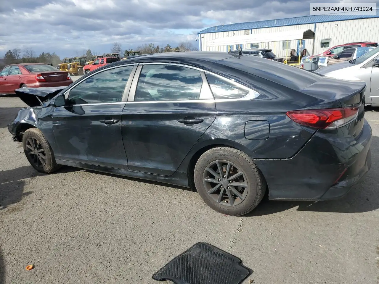 5NPE24AF4KH743924 2019 Hyundai Sonata Se