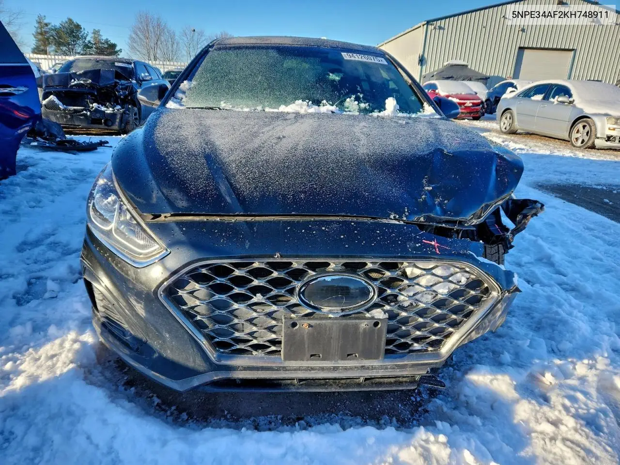 5NPE34AF2KH748911 2019 Hyundai Sonata Limited