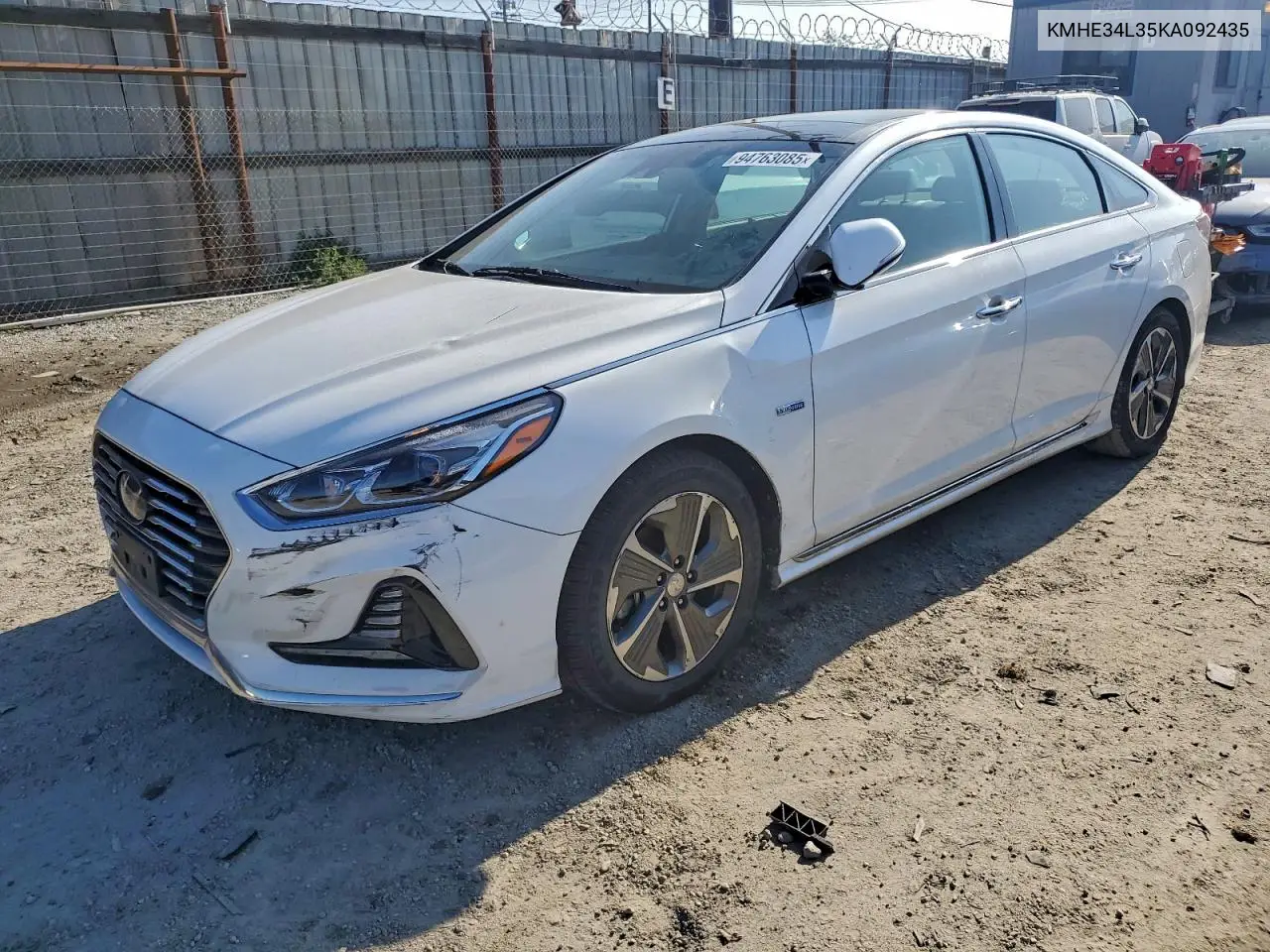 KMHE34L35KA092435 2019 Hyundai Sonata Hybrid