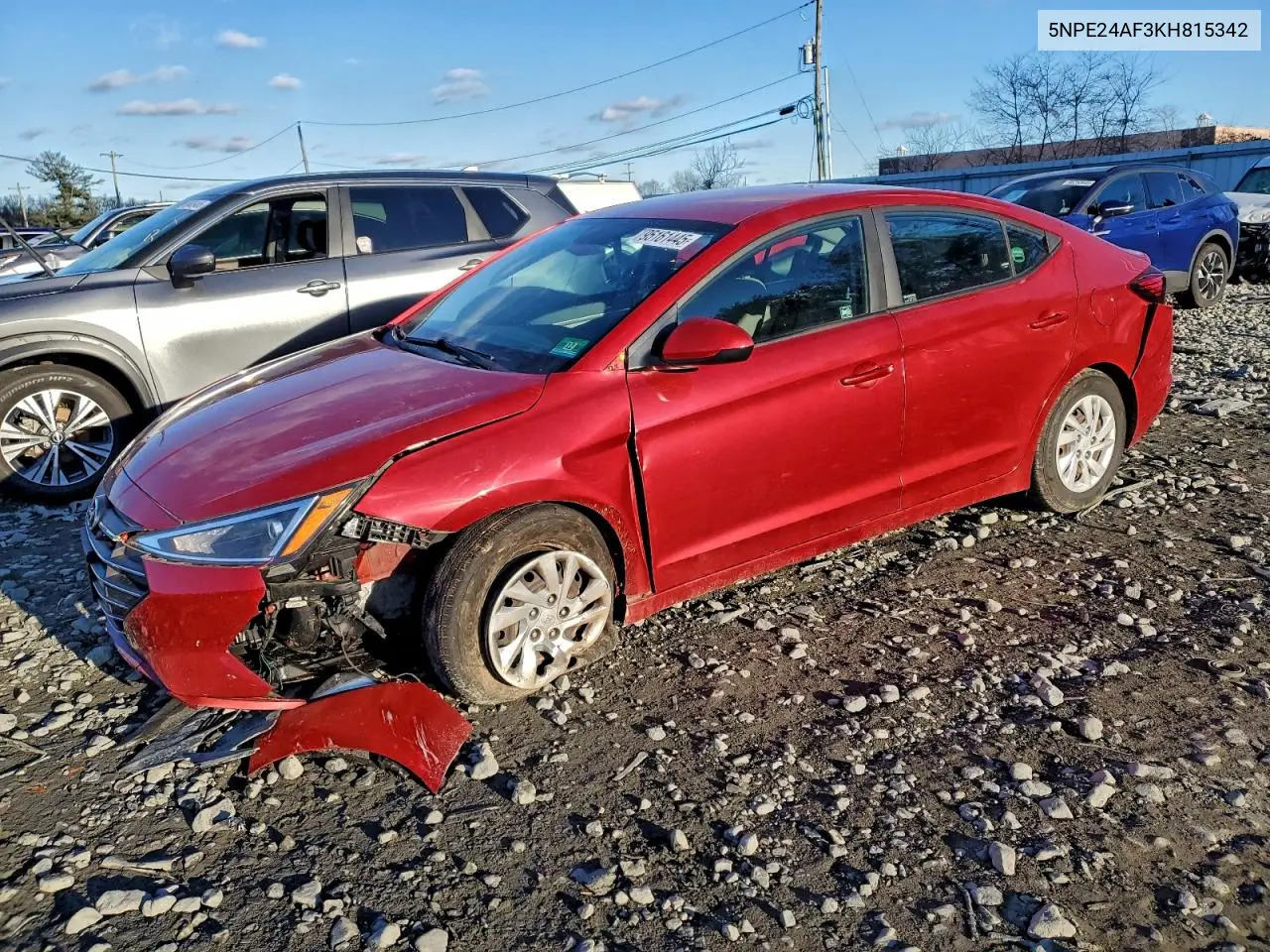5NPE24AF3KH815342 2019 Hyundai Sonata Se