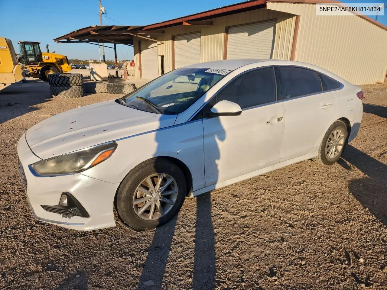 5NPE24AF8KH814834 2019 Hyundai Sonata Se