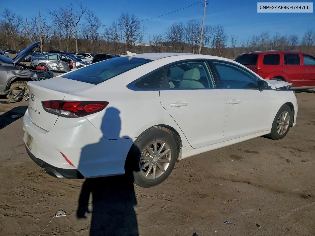 5NPE24AF8KH749760 2019 Hyundai Sonata Se