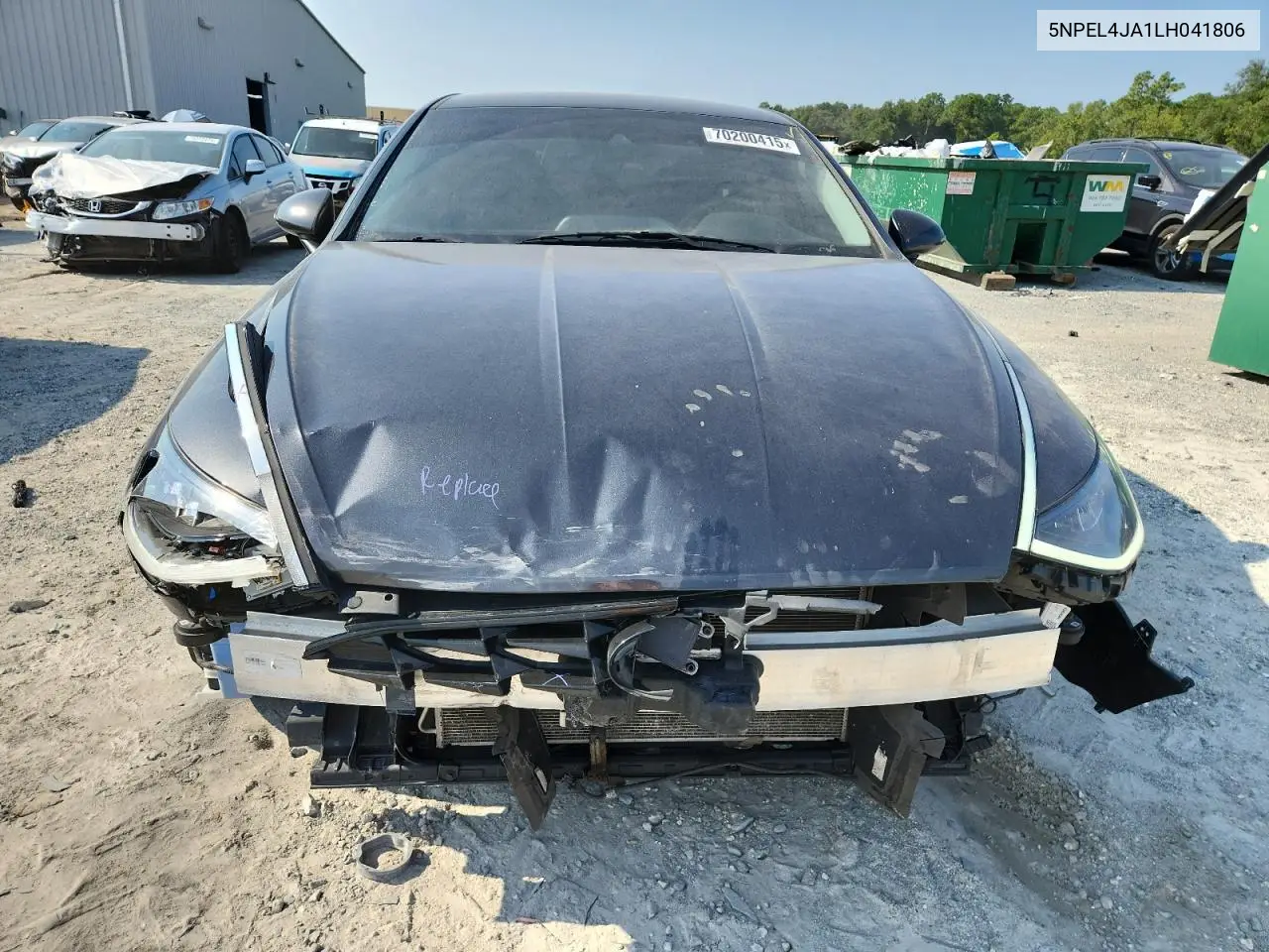 5NPEL4JA1LH041806 2020 Hyundai Sonata Sel