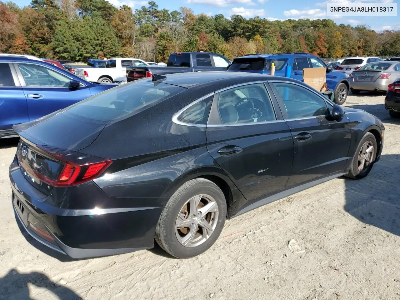 5NPEG4JA8LH018317 2020 Hyundai Sonata Se