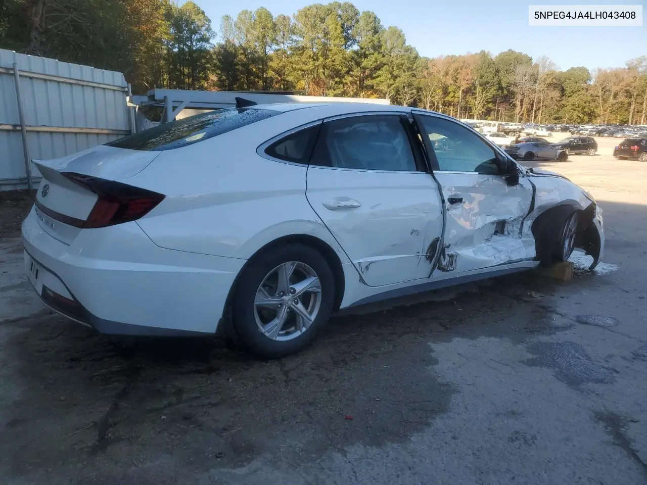 5NPEG4JA4LH043408 2020 Hyundai Sonata Se
