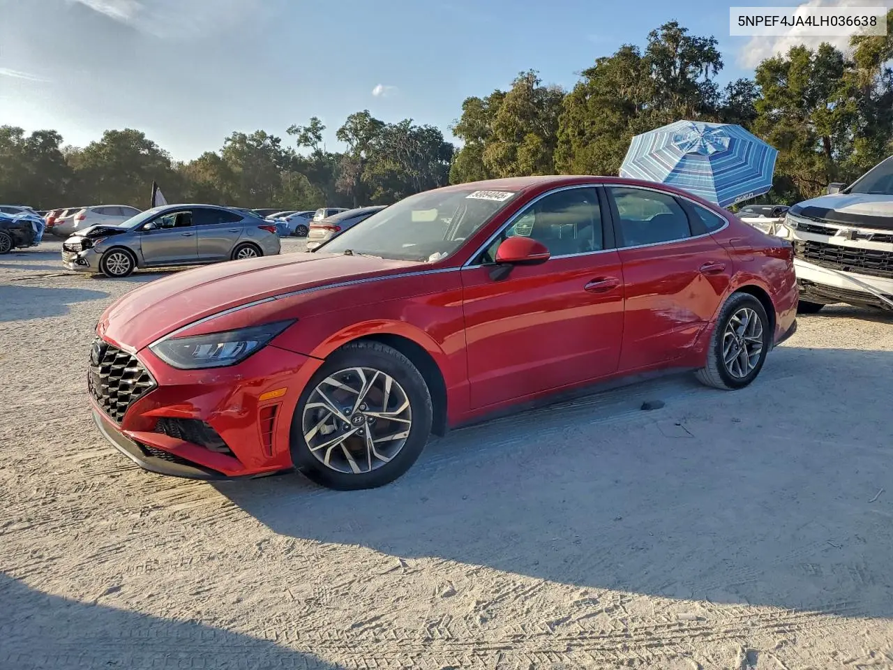 5NPEF4JA4LH036638 2020 Hyundai Sonata Sel