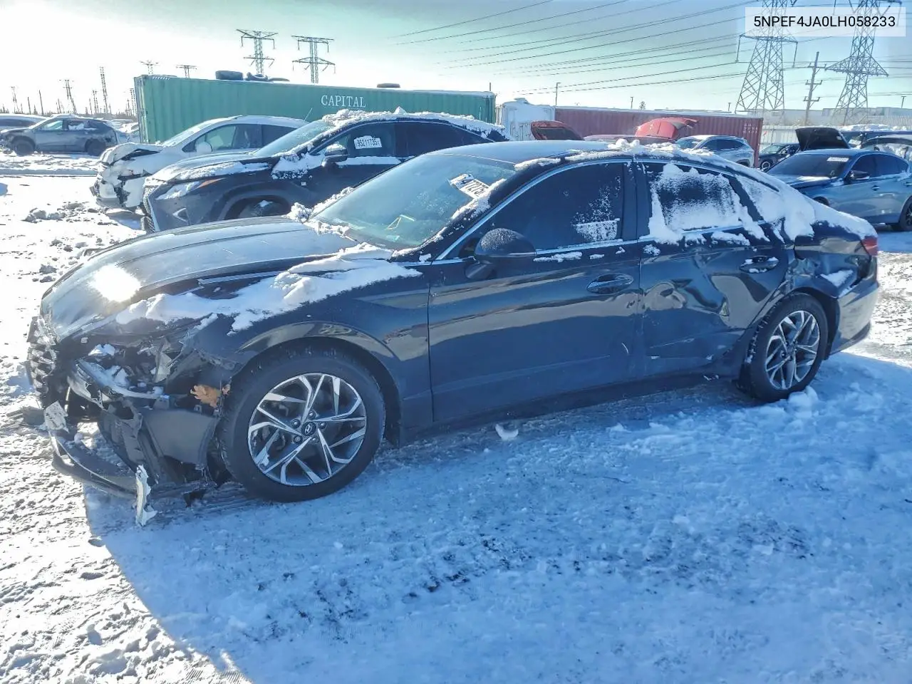 5NPEF4JA0LH058233 2020 Hyundai Sonata Sel
