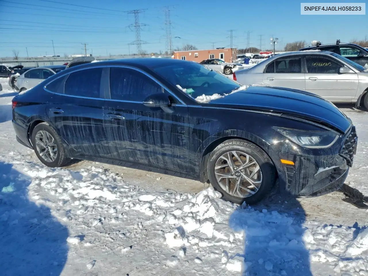 5NPEF4JA0LH058233 2020 Hyundai Sonata Sel