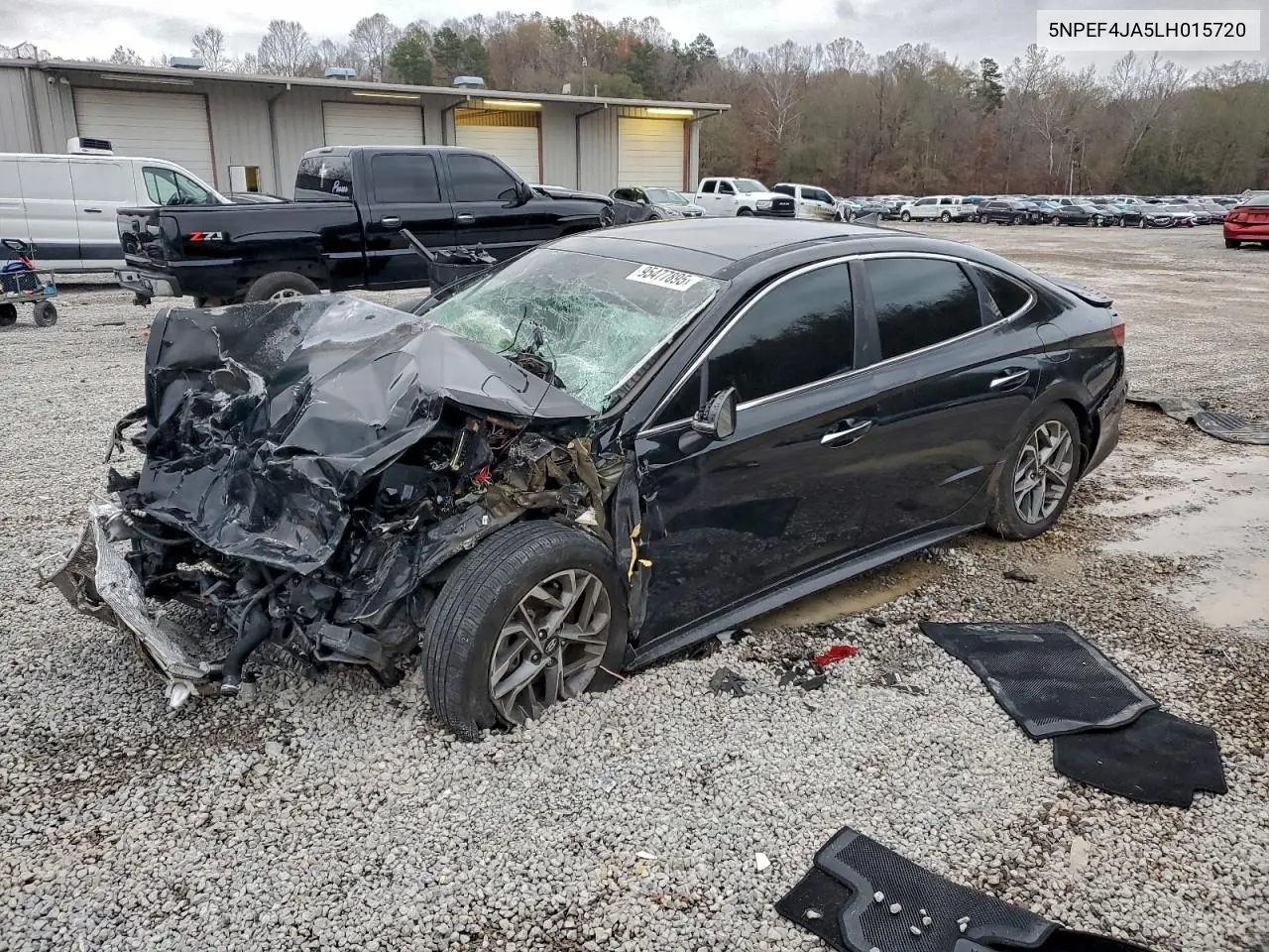5NPEF4JA5LH015720 2020 Hyundai Sonata Sel