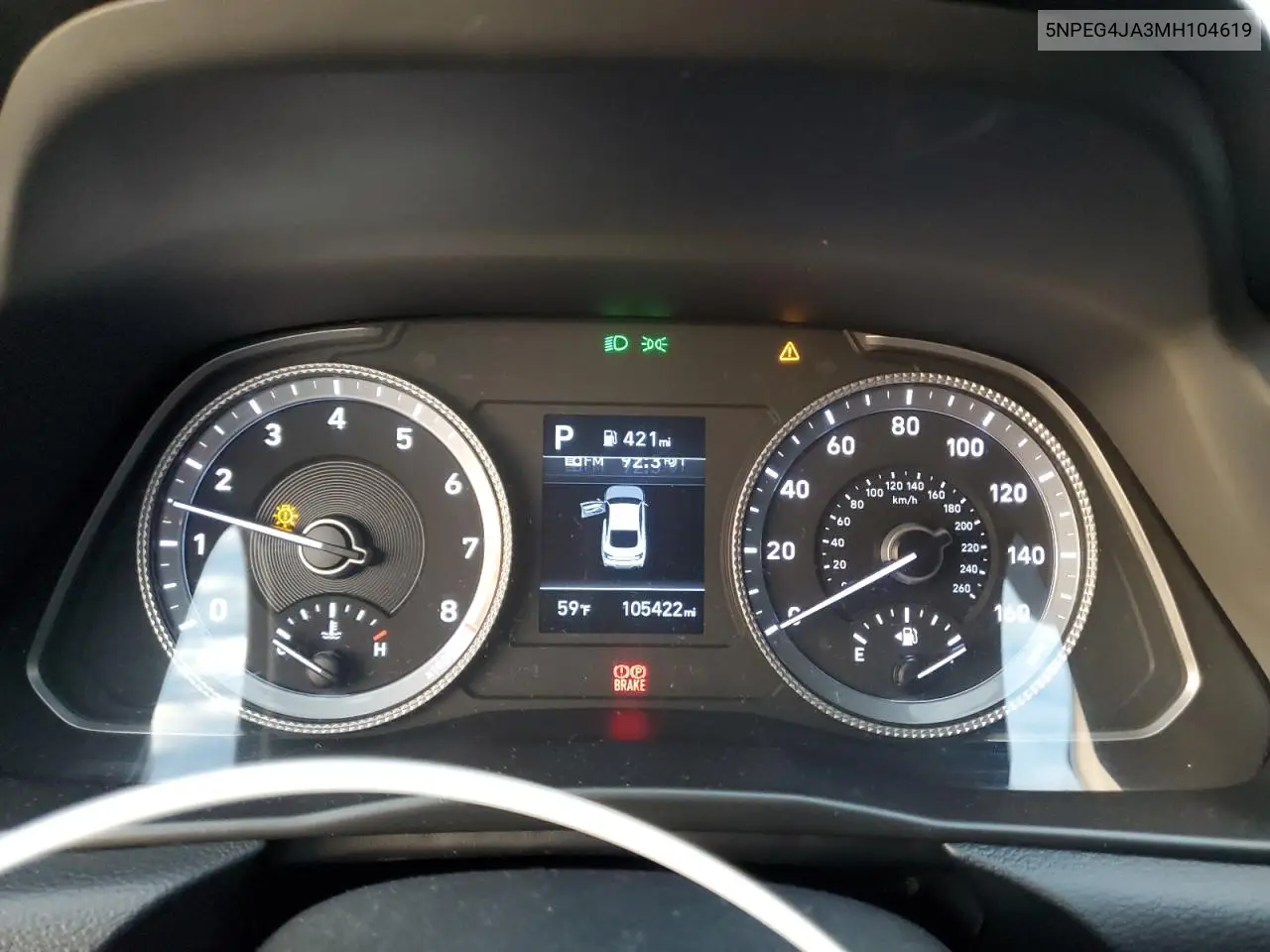 5NPEG4JA3MH104619 2021 Hyundai Sonata Se