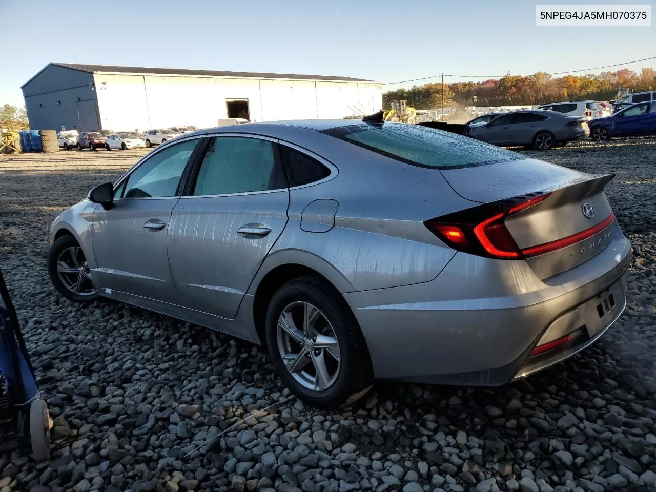 5NPEG4JA5MH070375 2021 Hyundai Sonata Se