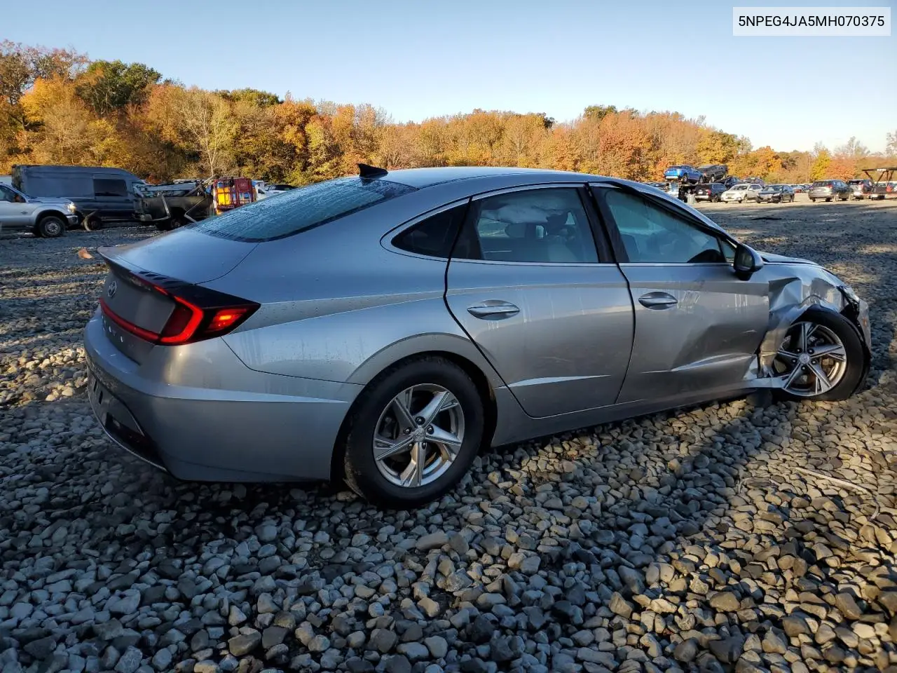5NPEG4JA5MH070375 2021 Hyundai Sonata Se