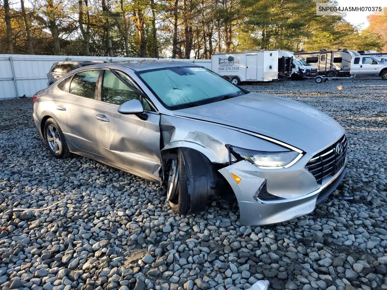 5NPEG4JA5MH070375 2021 Hyundai Sonata Se