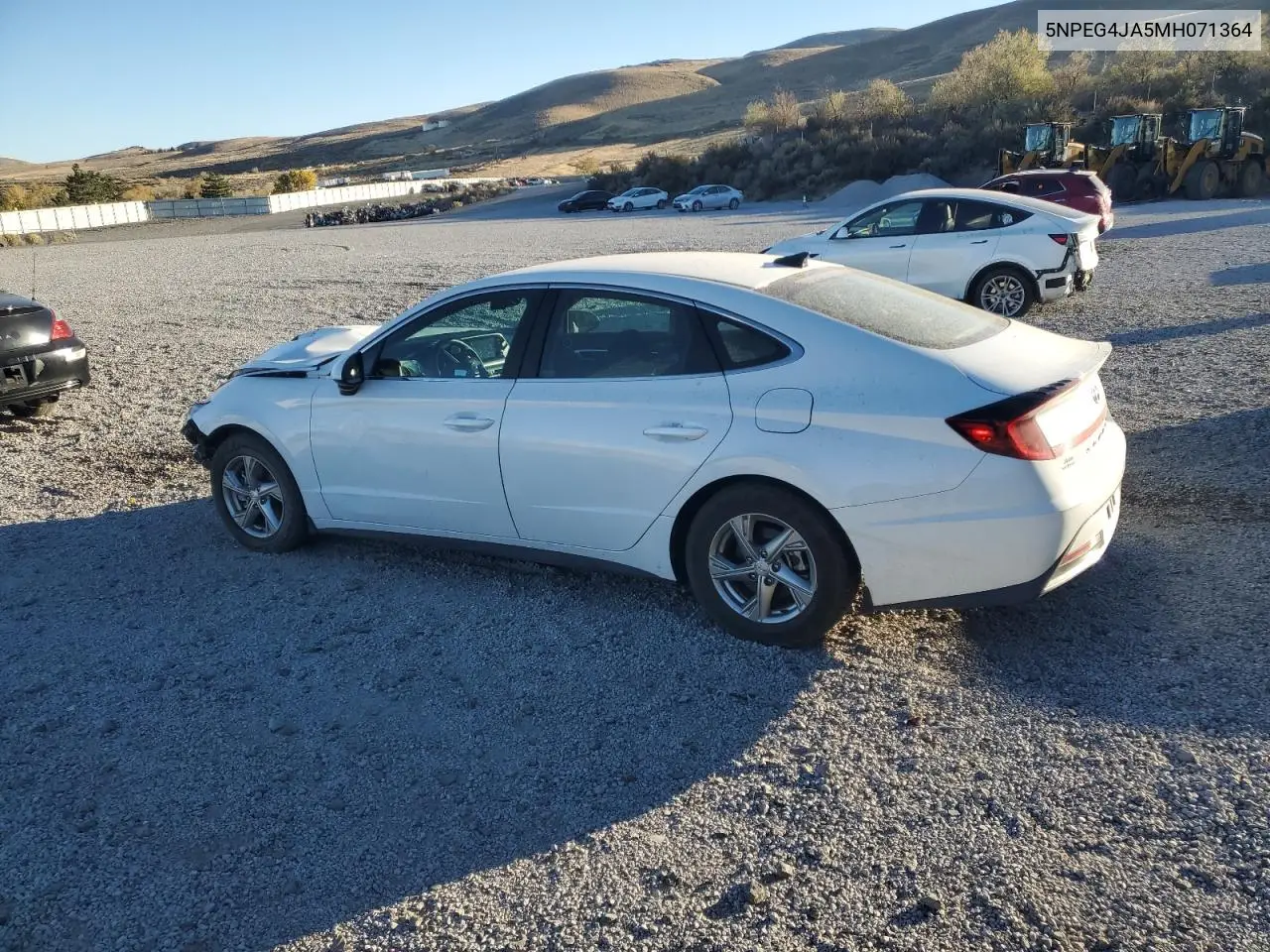 5NPEG4JA5MH071364 2021 Hyundai Sonata Se