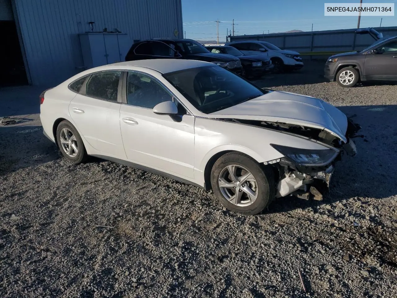 5NPEG4JA5MH071364 2021 Hyundai Sonata Se